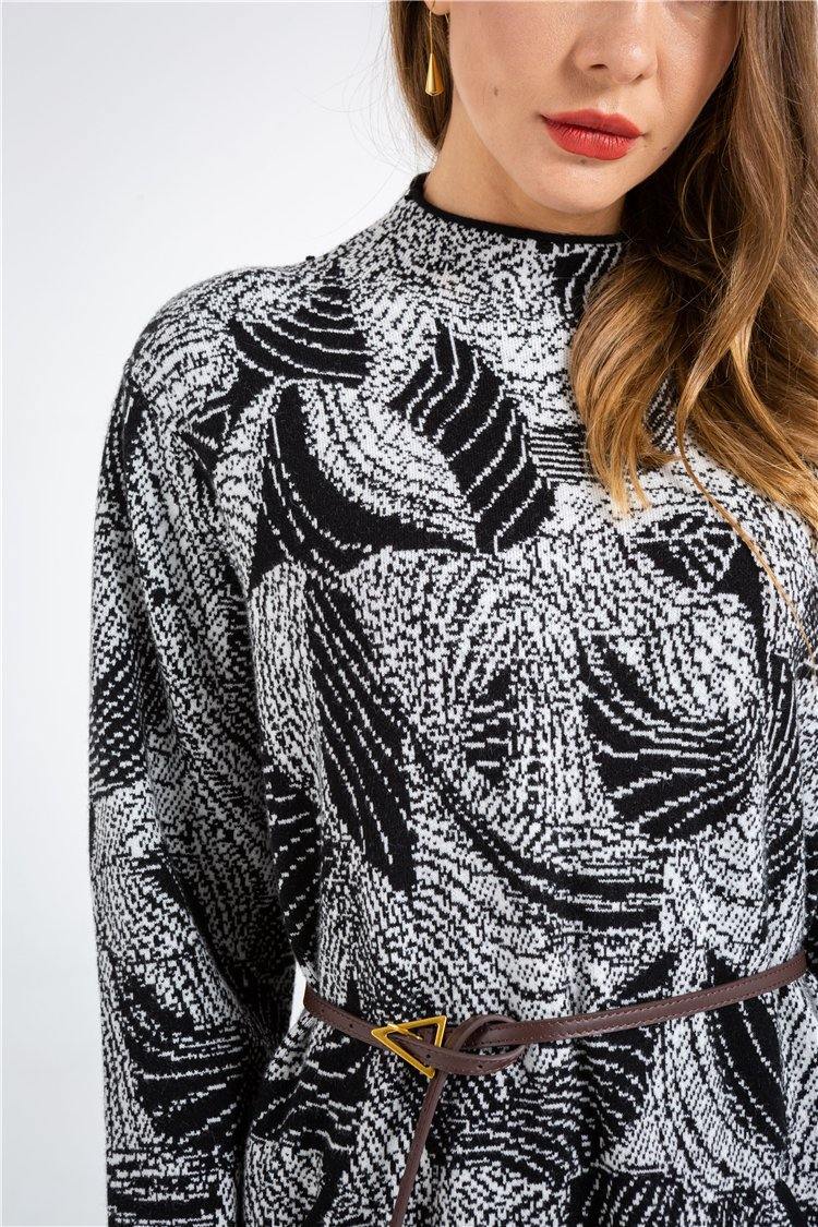 Casual Knit Sweater Dress