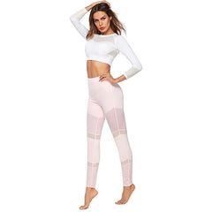 yoga fitness pink  leggings