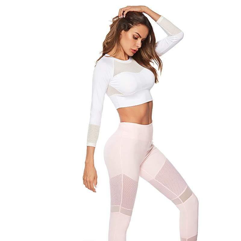 yoga fitness pink  leggings