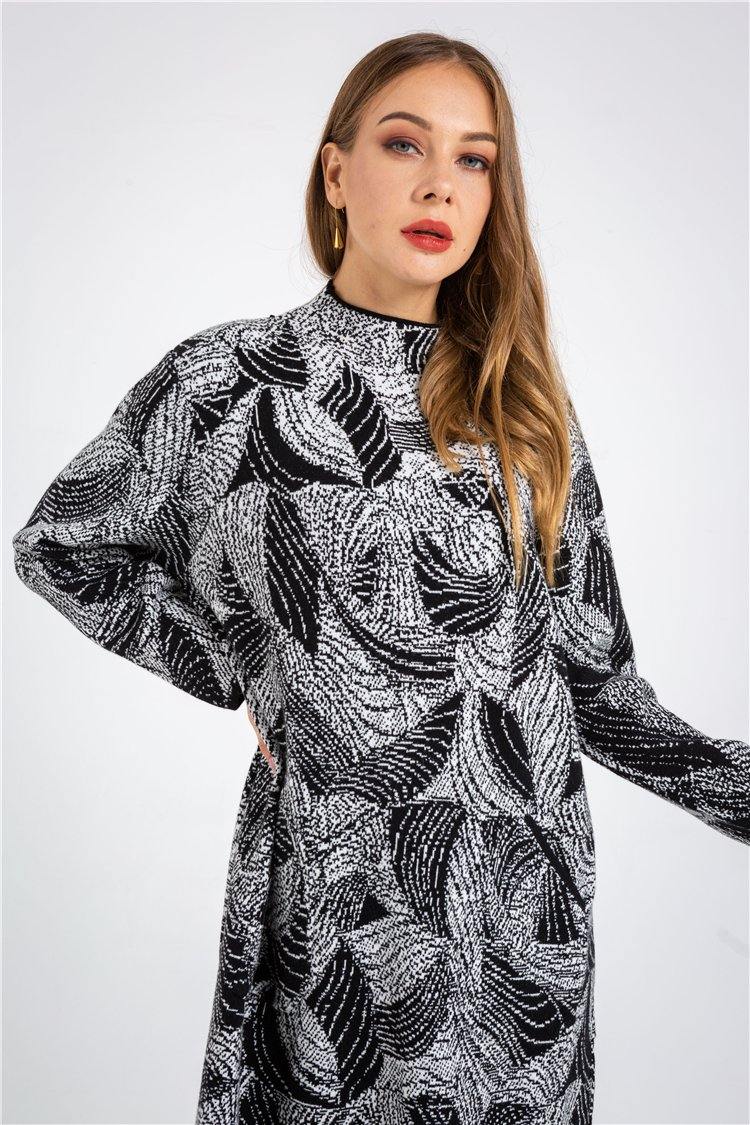 Casual Knit Sweater Dress