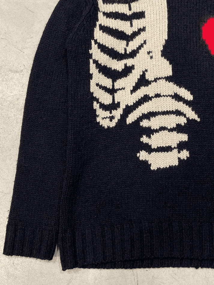 Men's Skeleton Jacquard Turtleneck Sweater