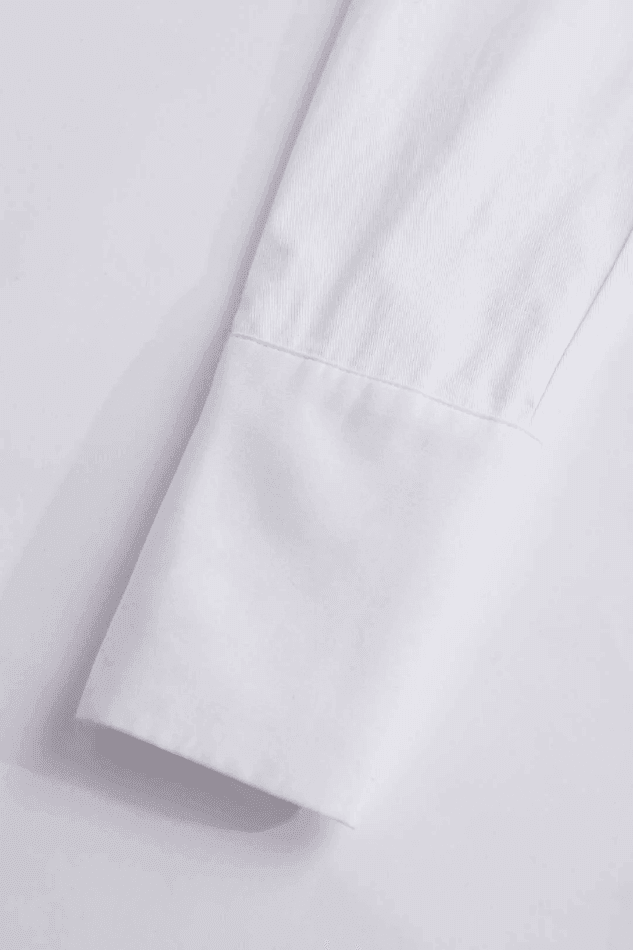 Pocket-Detail Raw Hem Crop Shirt