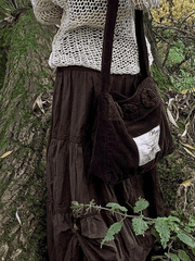 Vintage Tiered Midi Skirt